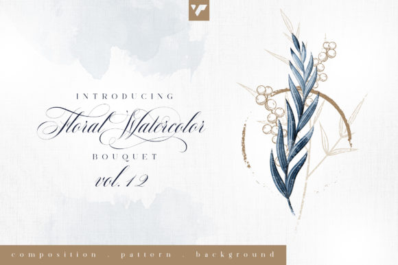 Discover the Beauty of Floral Watercolor Bouquet Vol12