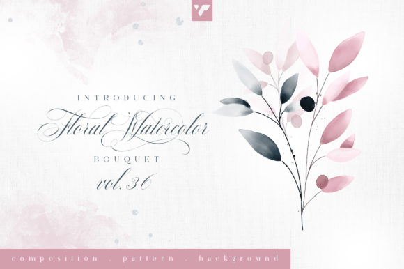 Discover the Beauty of Floral Watercolor Bouquet Vol36: A Custom-Created Art Collection