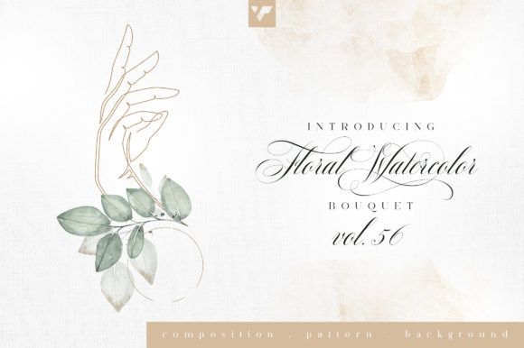 Discover the Elegance of Floral Watercolor Bouquet Vol56