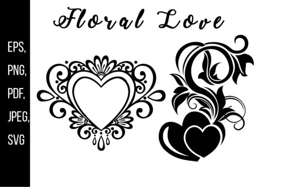 Discover the Versatility of Floral Love Silhouette Illustration