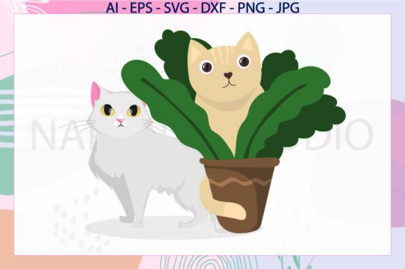 Embrace Creativity with Cat Couple and Floral SVG: A Versatile Digital Design
