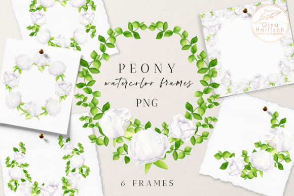 Enhance Your Creative Projects with Peony Floral Frames and Watercolor Wreaths