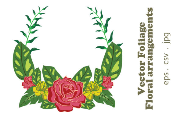 Enhance Your Creative Projects with Vector Floral Foliage Graphic Set 16