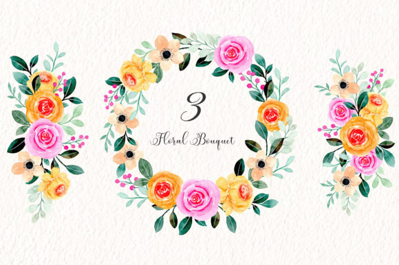 Enhance Your Designs with Digital Clipart Floral Watercolor