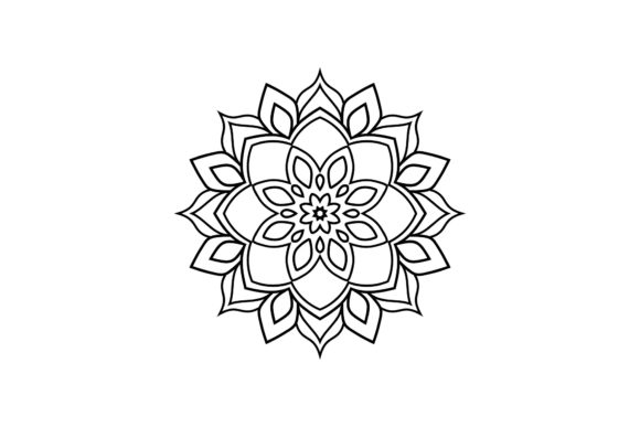 Explore the Beauty of Mandala Round Floral Design