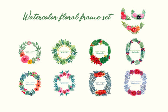 Explore the Versatile Watercolor Floral Frame Clipart