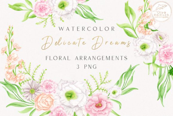 Explore Watercolor Floral Arrangement Cliparts