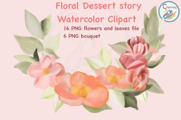 Exploring Floral Dessert Story Watercolor Clipart: A Versatile and Charming Design Solution