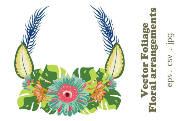 Exploring the Versatility of Vector Floral Foliage Graphic Set 13