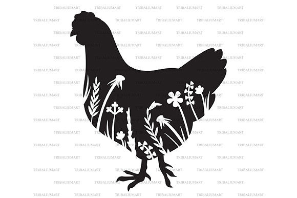 Floral Chicken: A Unique Design Element for Creative Projects