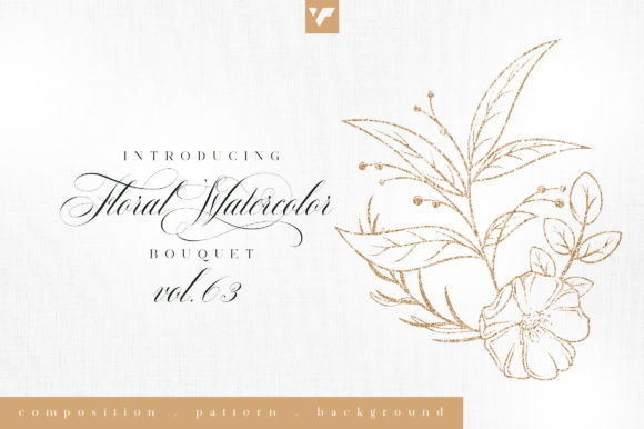 Introducing Floral Watercolor Bouquet Vol63: A Custom-Created Collection for Your Creative Projects