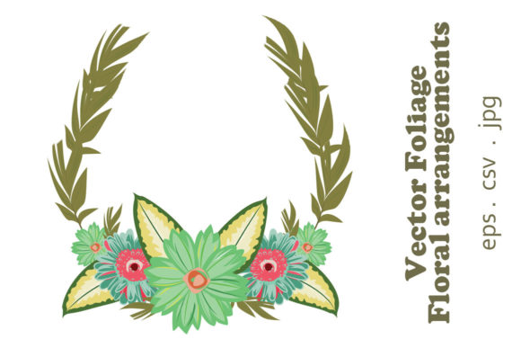 Vector Floral Foliage Graphic Set 12: A Versatile and Elegant Design Solution
