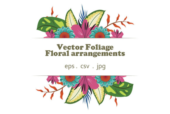 Vector Floral Foliage Graphic Set 31