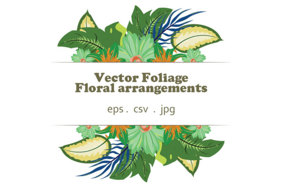 Vector Floral Foliage Graphic Set 35