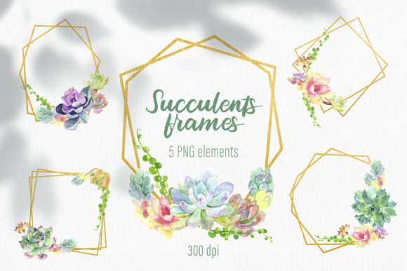Watercolor Floral Frame for Creative Projects